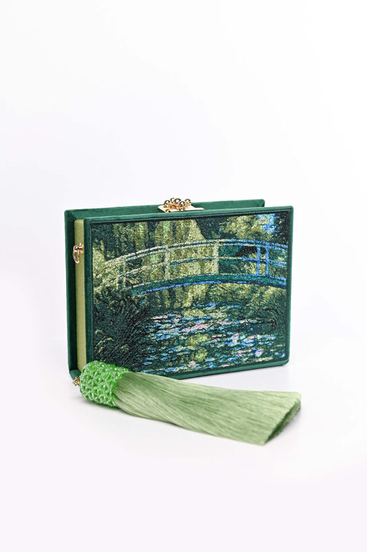 Embroidered clutch Monet