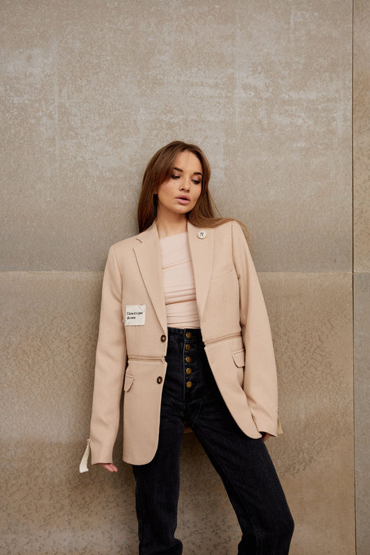 Jacket Transformer Beige