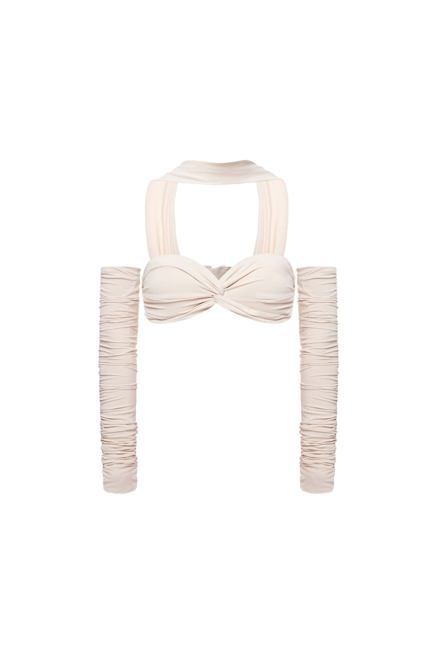 Bustier with detachable sleeves