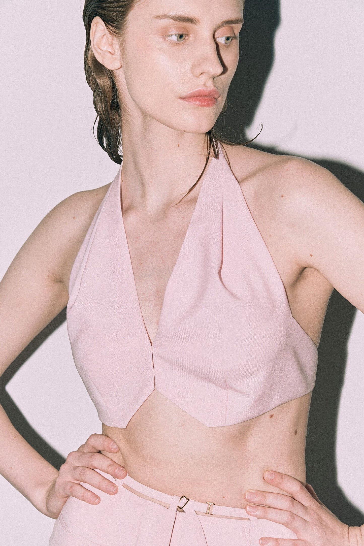 Pink mini vest