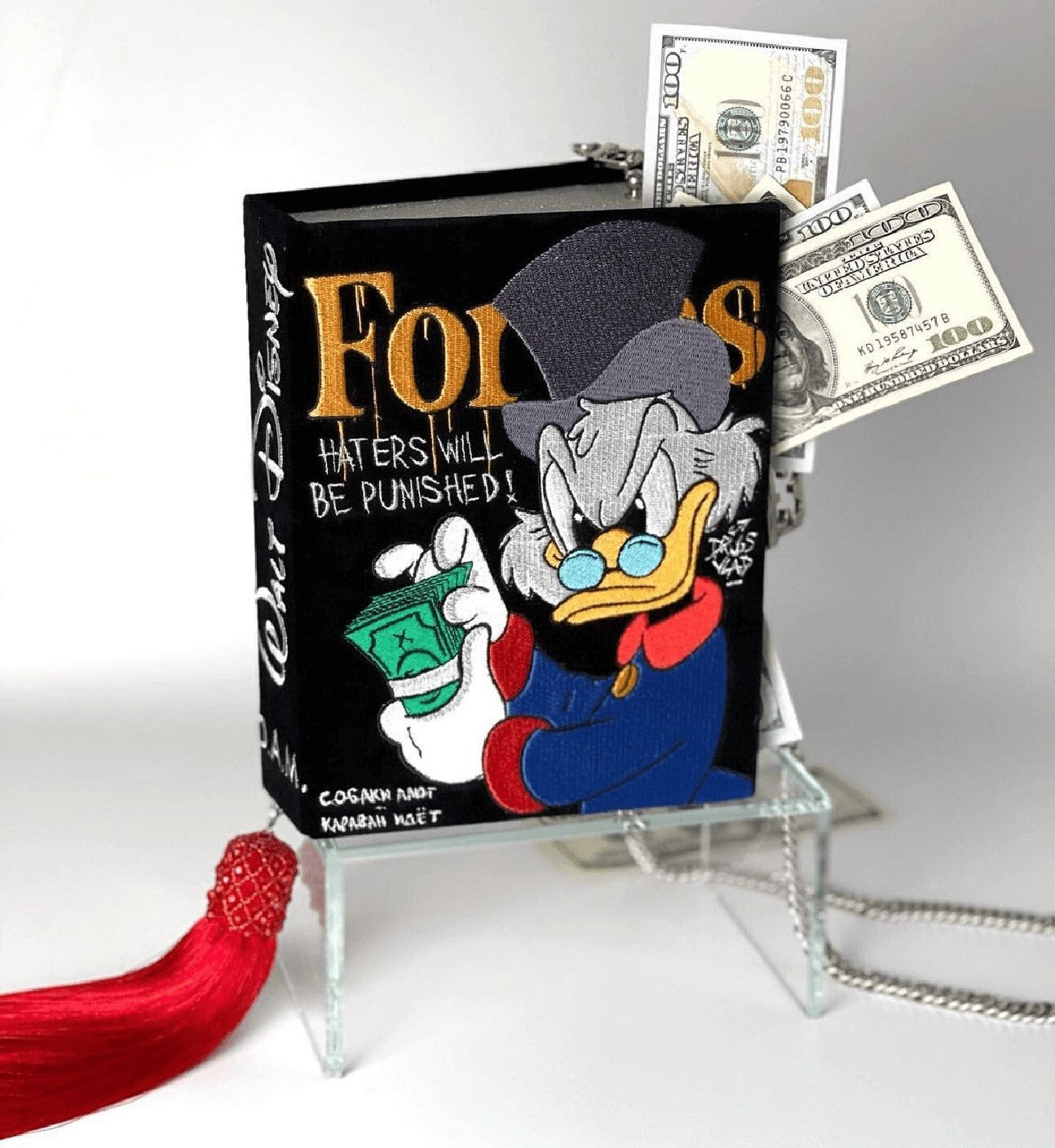 Embroidered clutch Scrooge
