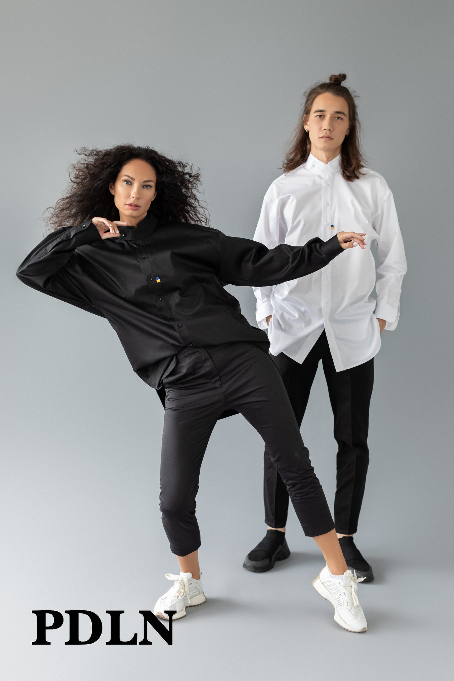 Unisex oversized cotton shirt
