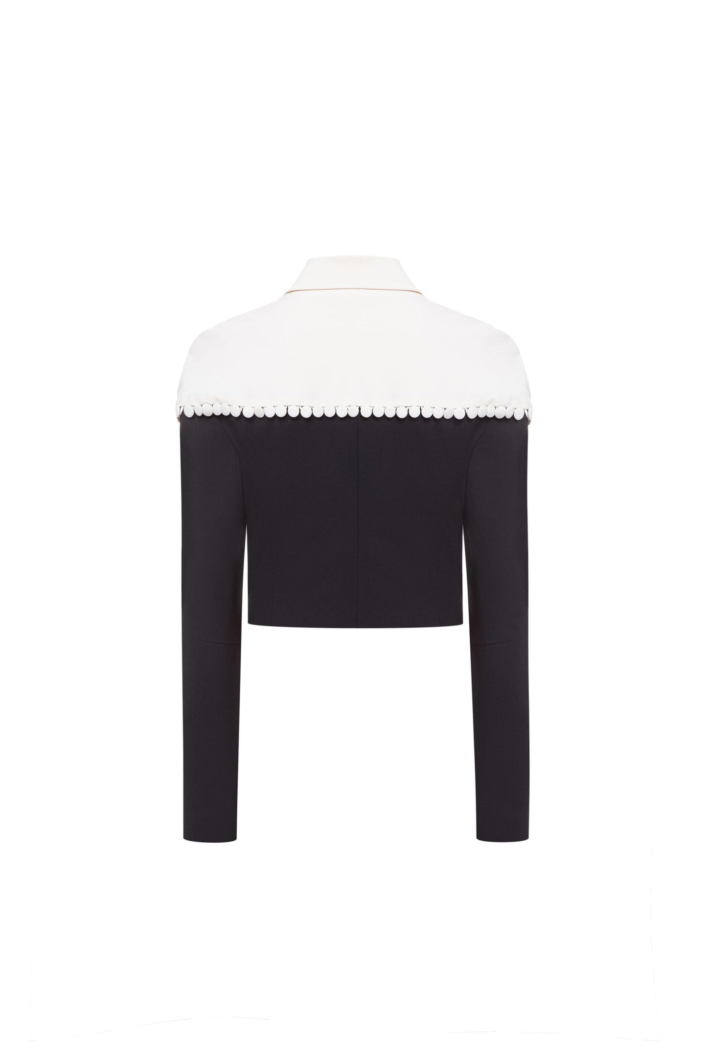 Cropped jacket with detachable top
