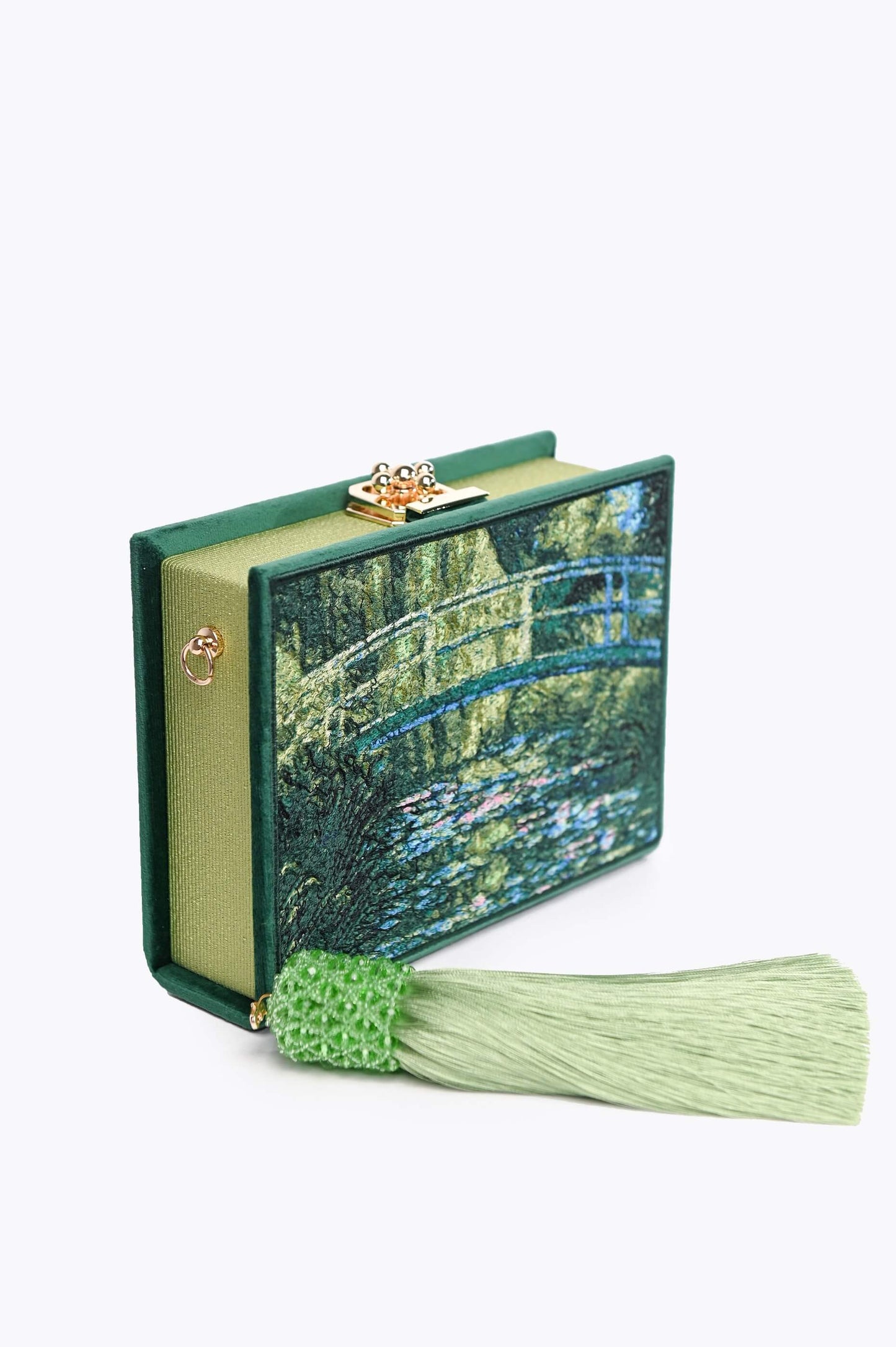 Embroidered clutch Monet