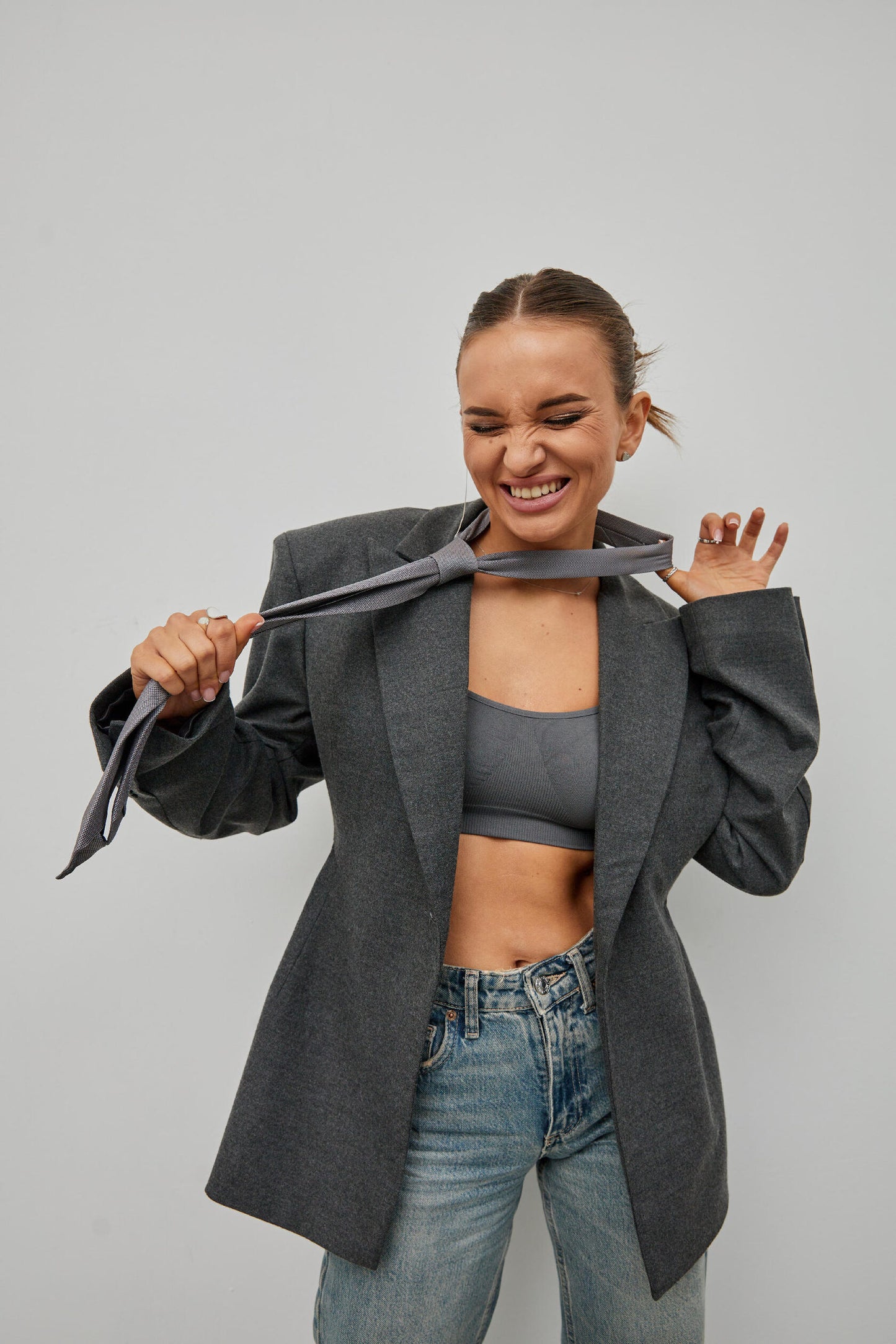 Grey fitted jacket