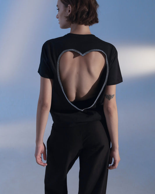 T-shirt with heart decor