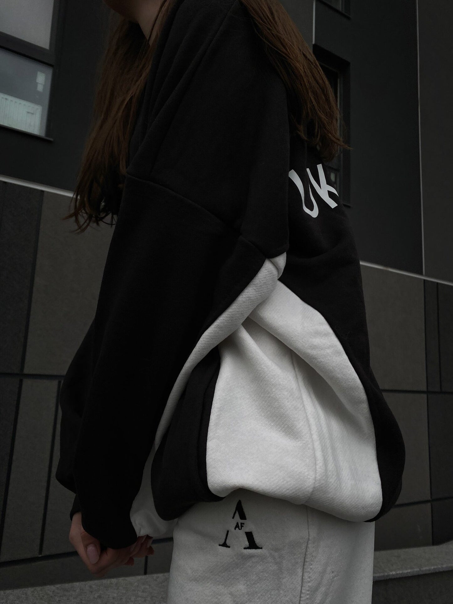 Hoodie with an inscription