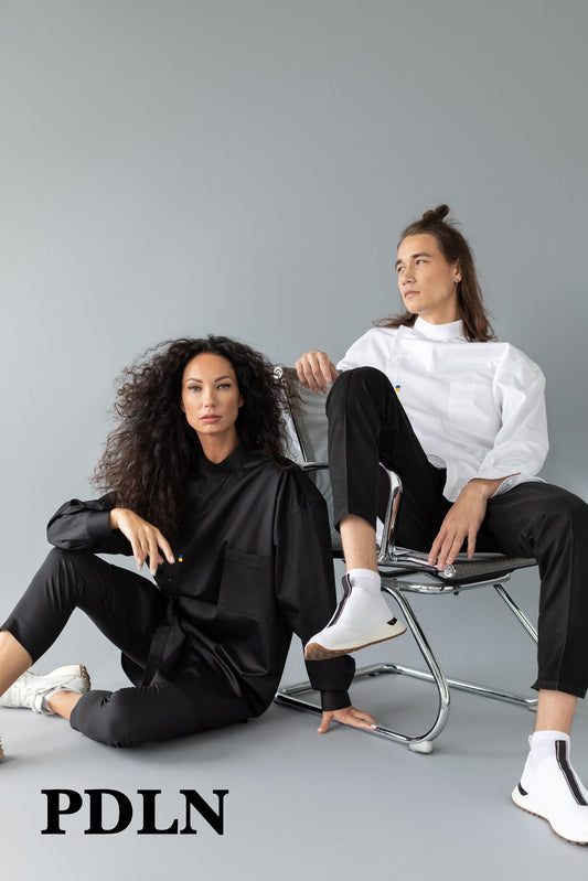 Unisex oversized cotton shirt
