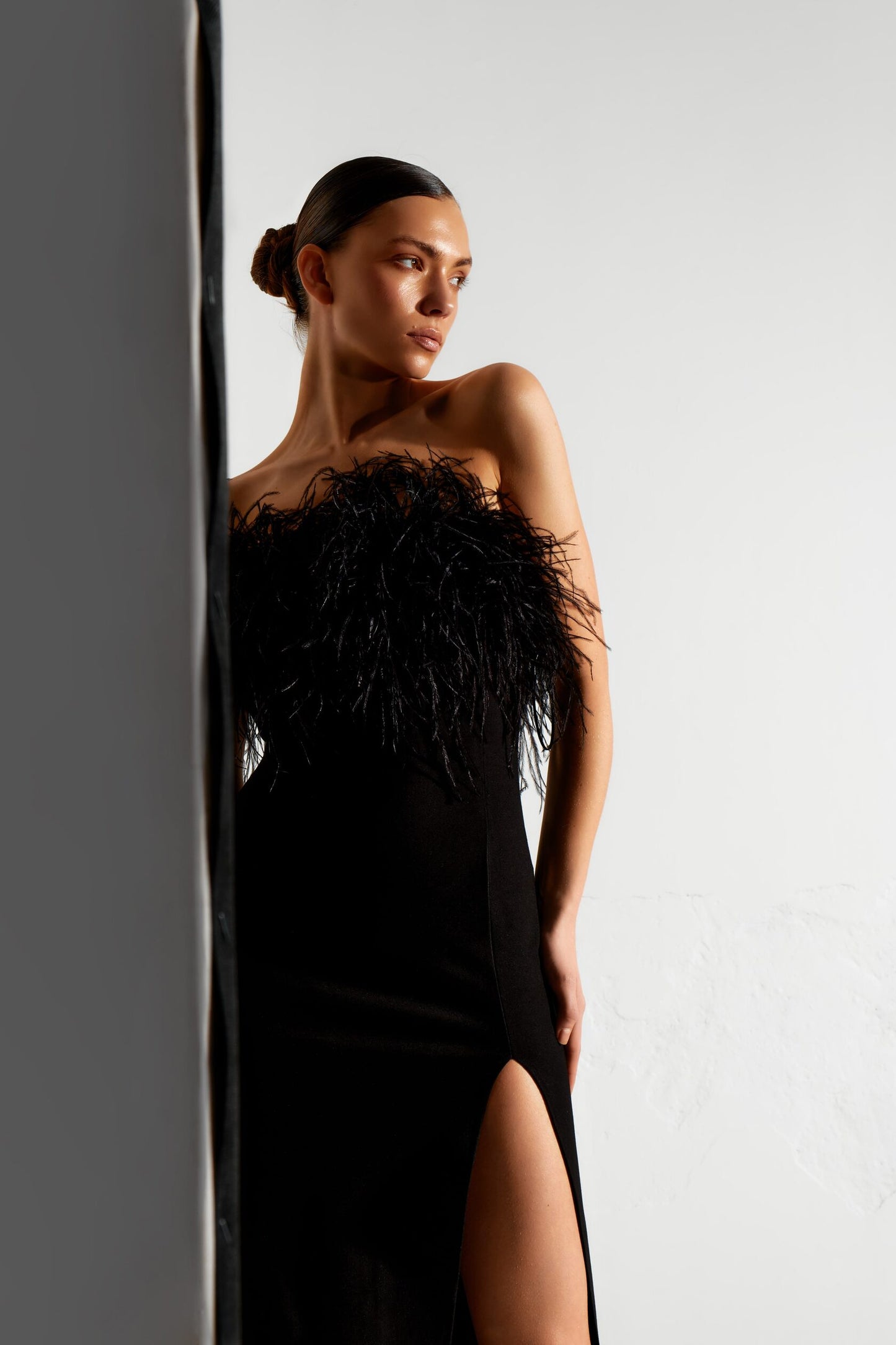 Ostrich feather dress