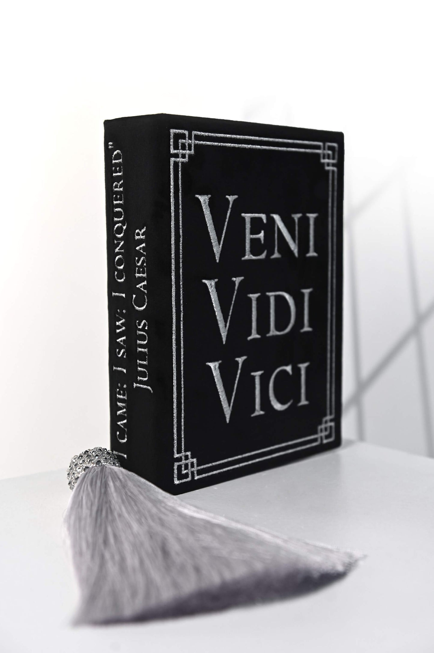 Embroidered clutch Veni Vidi Vici