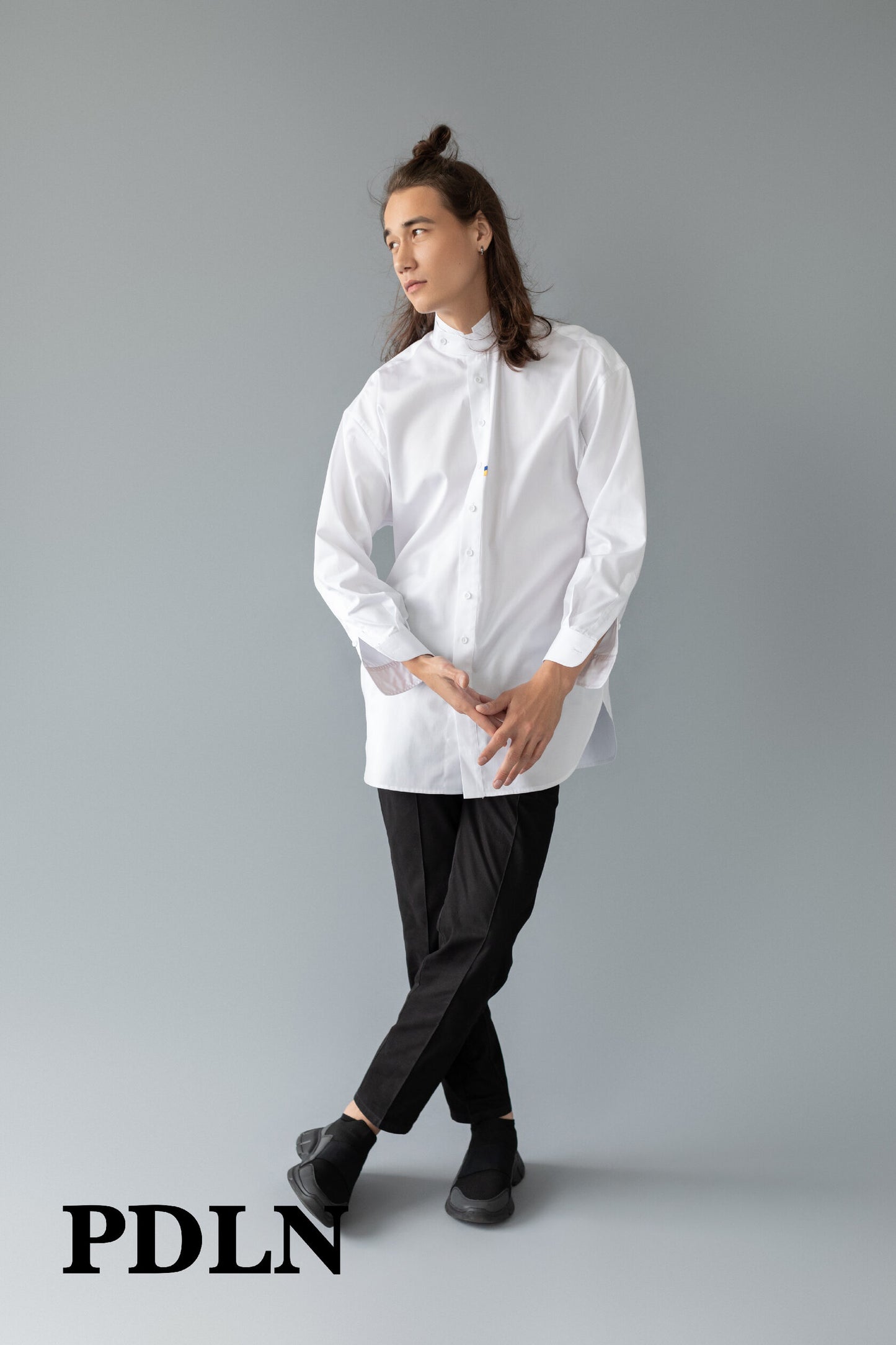 Unisex oversized cotton shirt