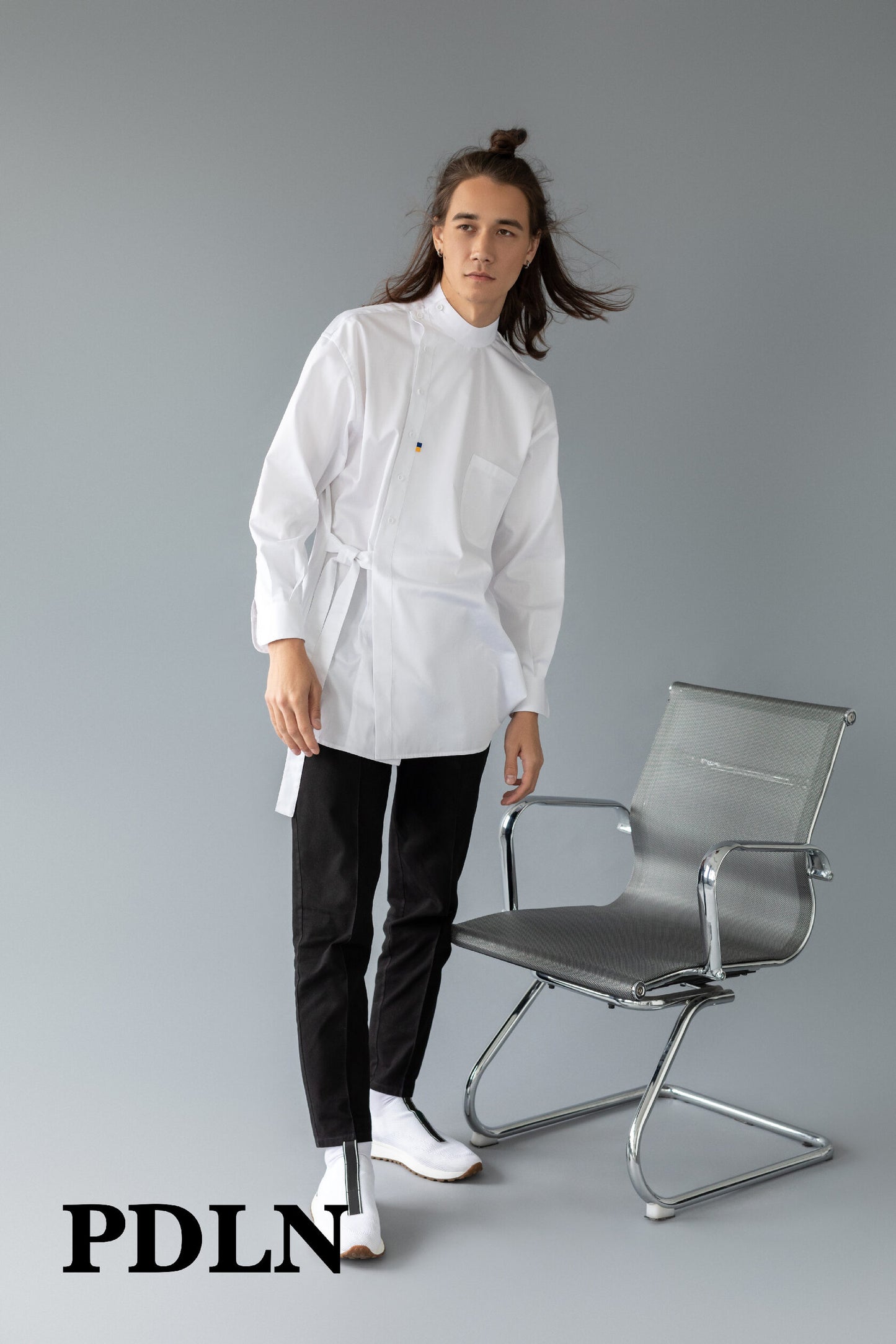 Unisex oversized cotton shirt