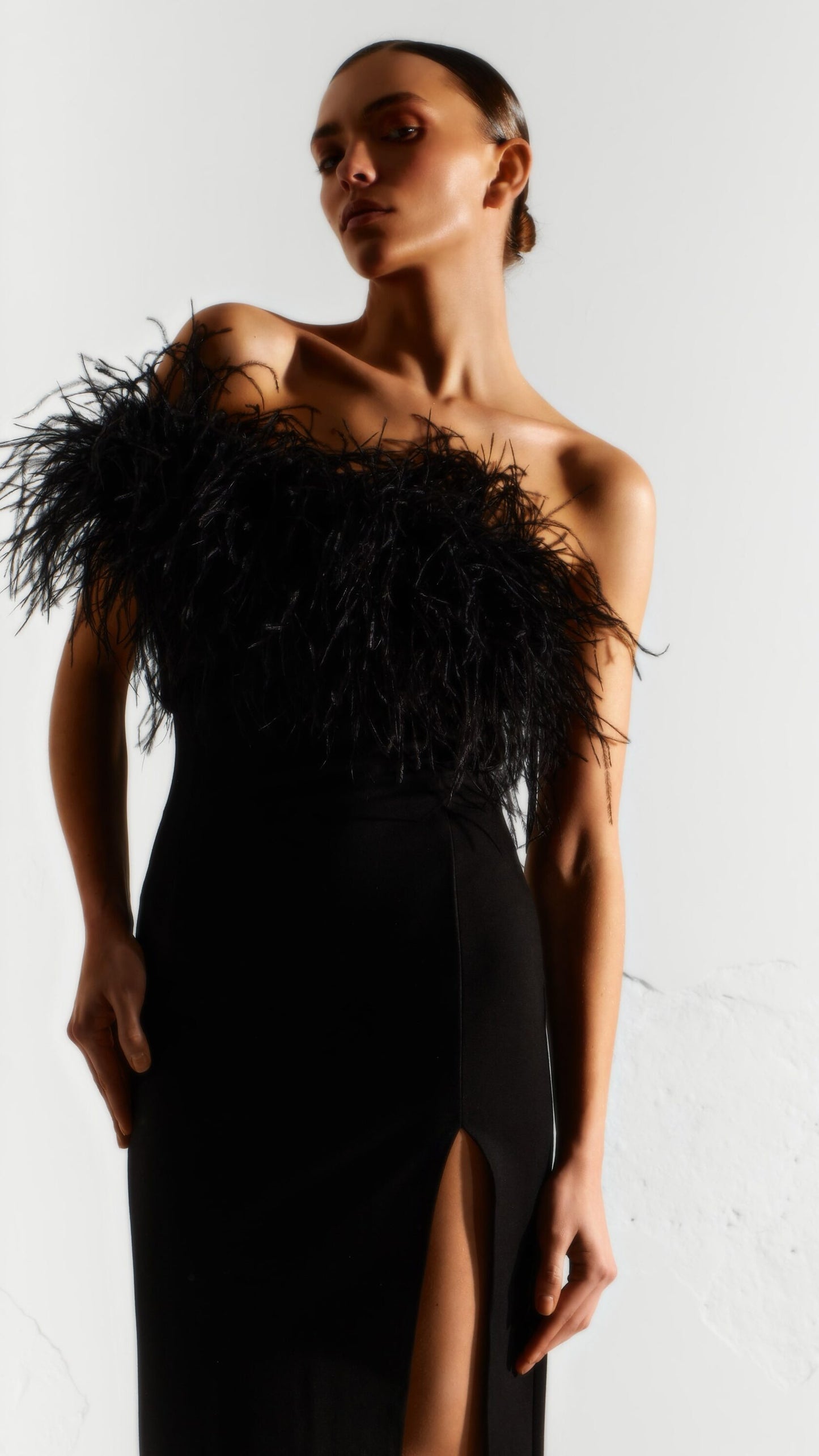 Ostrich feather dress
