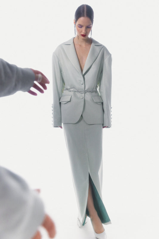 Pistachio oversized jacket