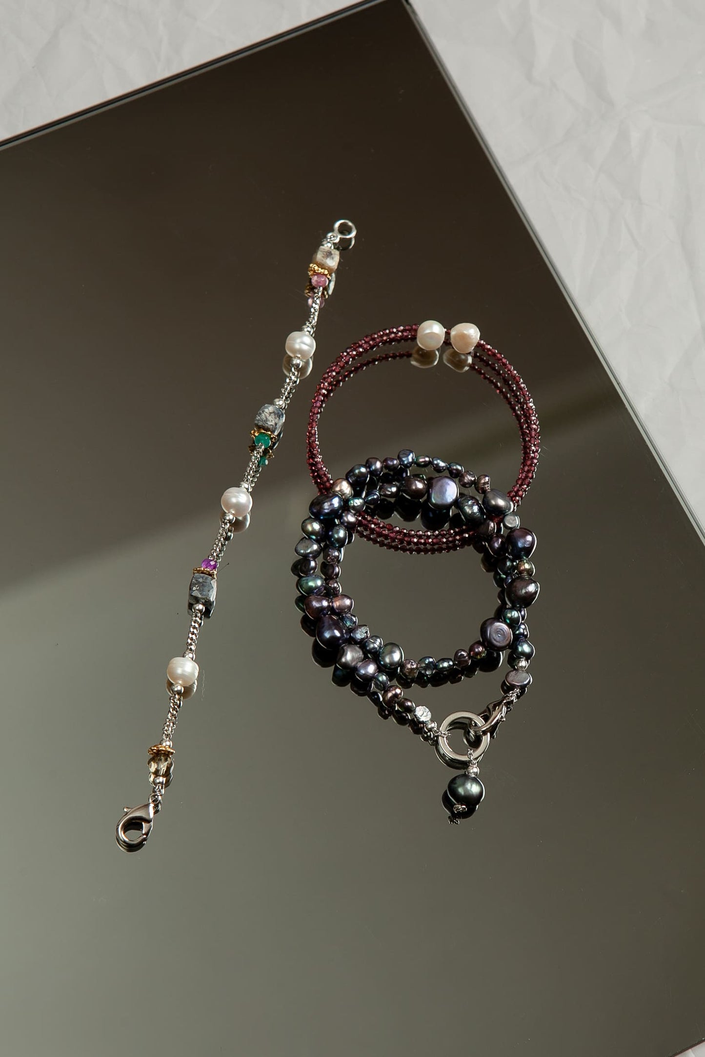 Necklace-bracelet MARTIN BLUE