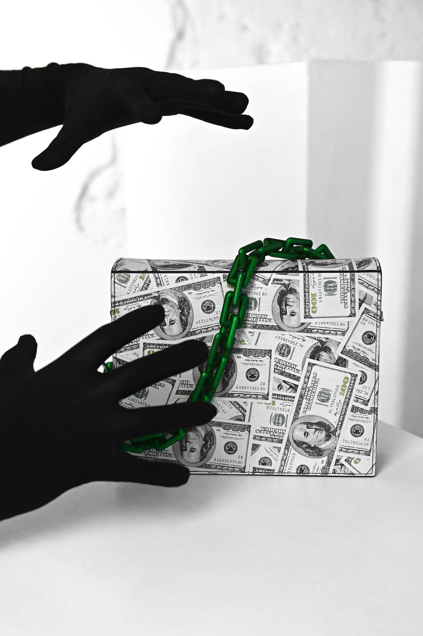 Clutch with dollars