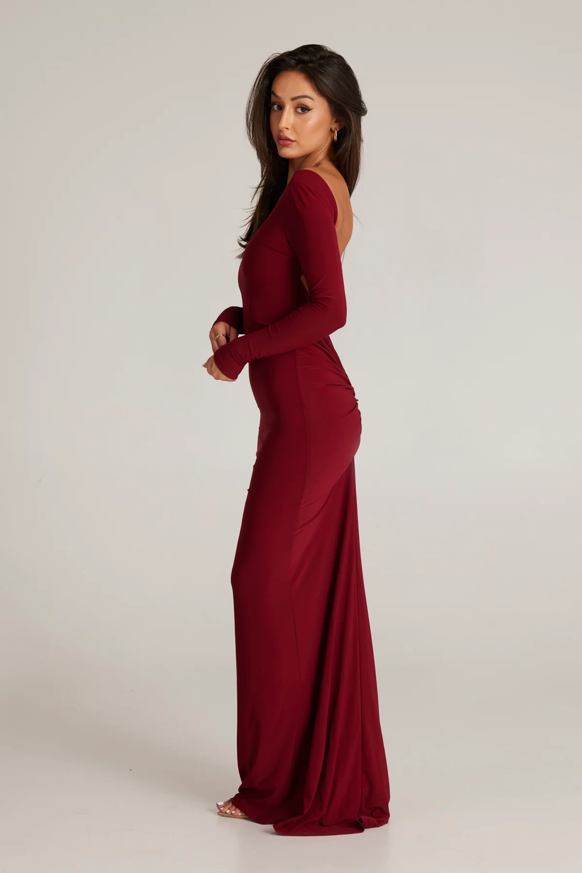 Open back maxi dress