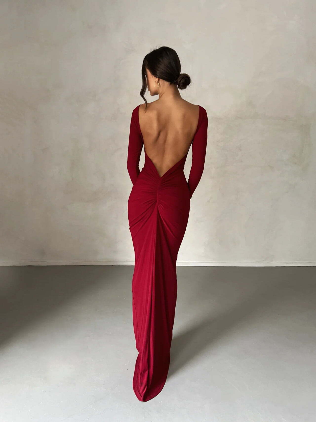 Open back maxi dress