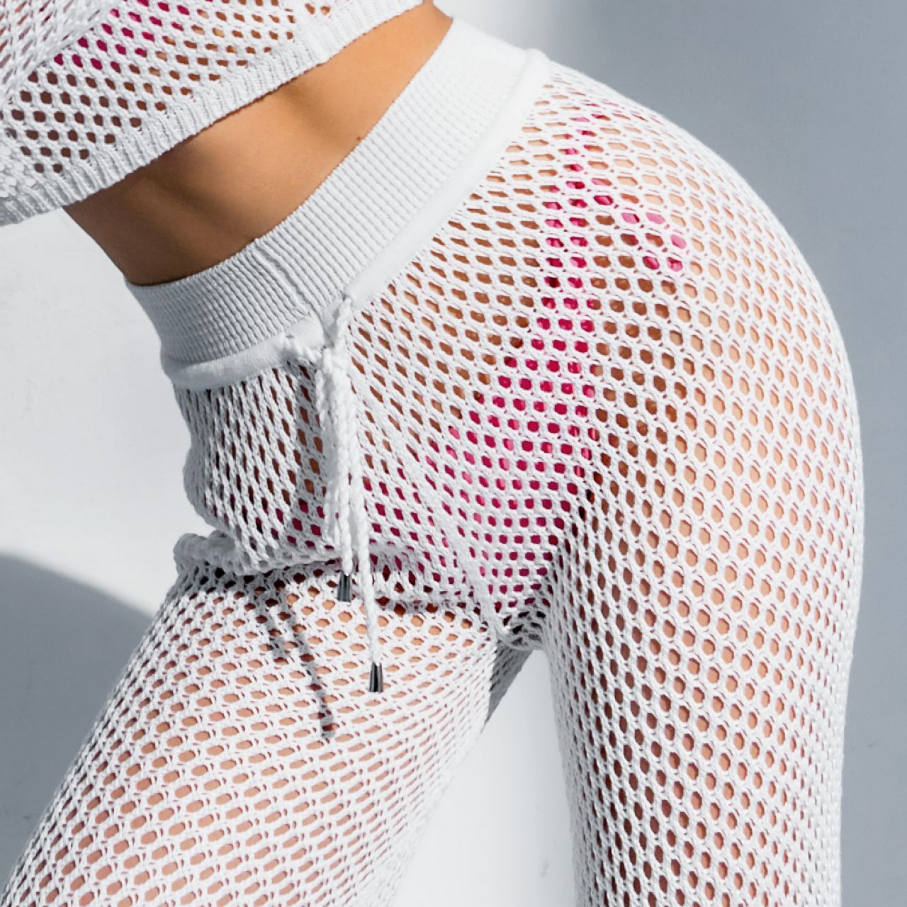 Mesh top and pants set