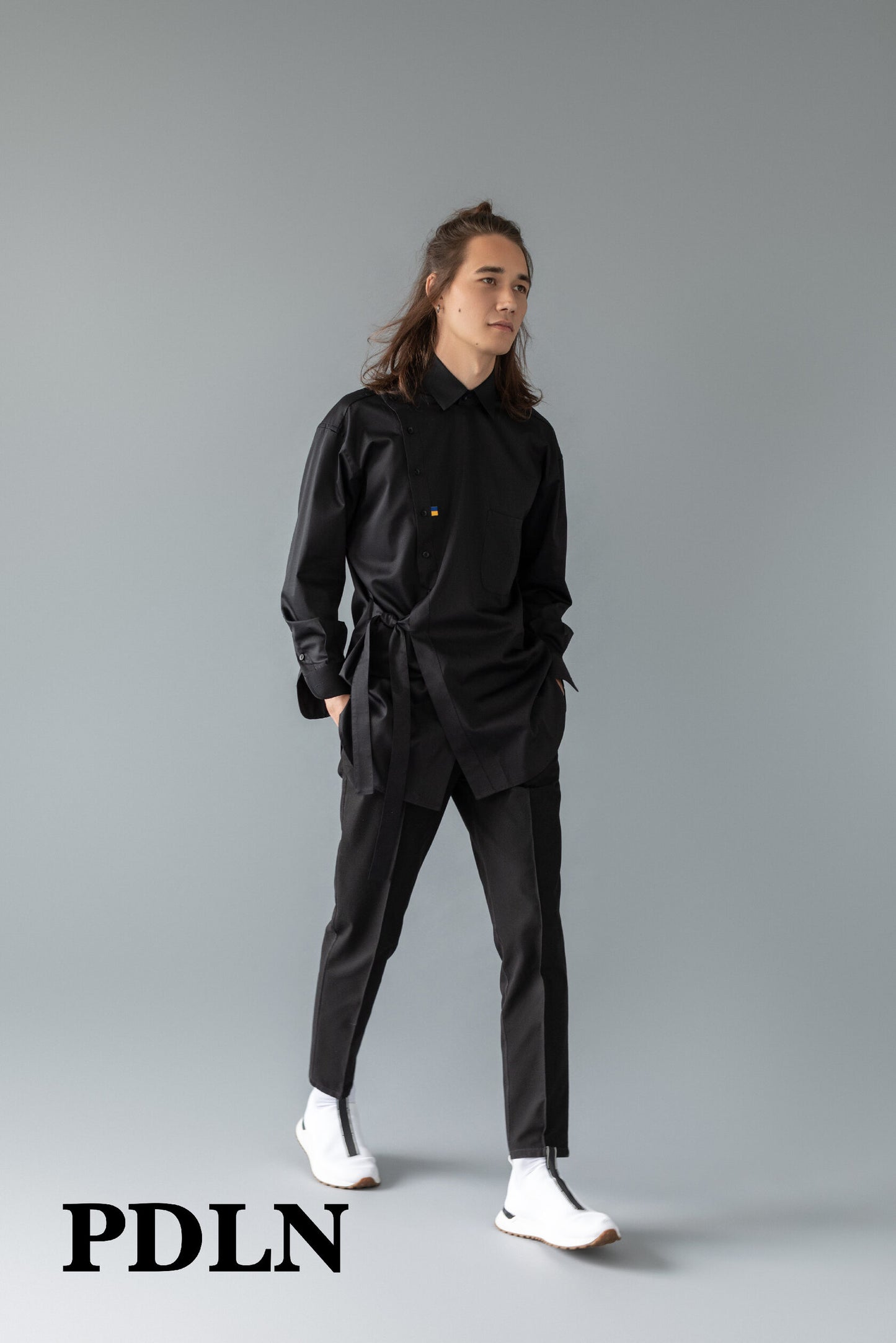 Unisex oversized cotton shirt