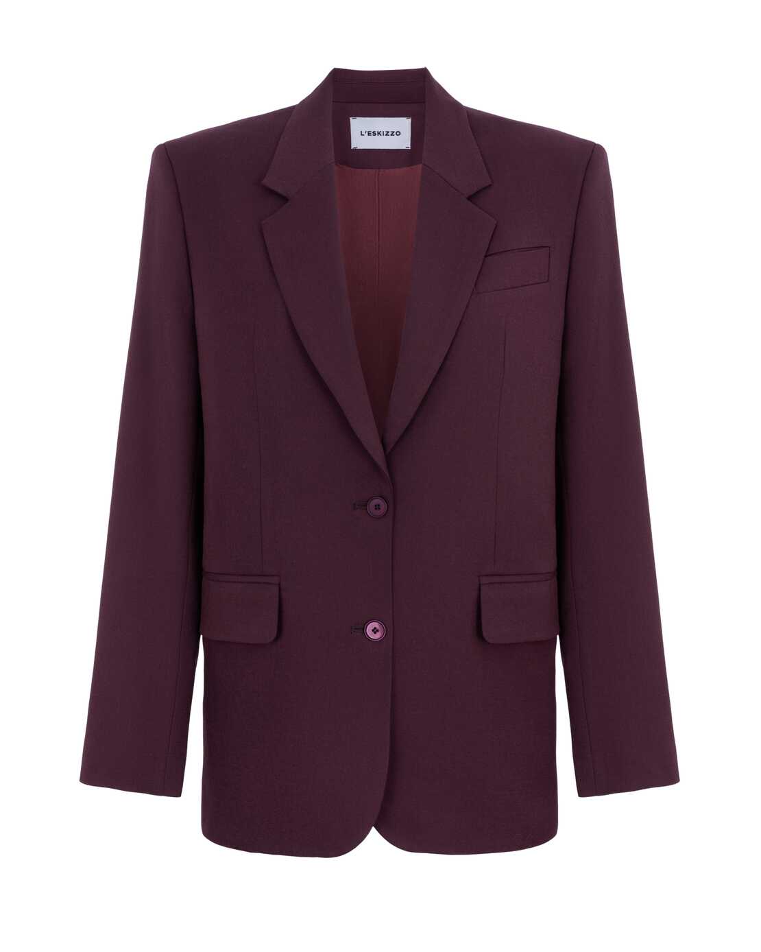 Oversize Bordo set with Alba skirt
