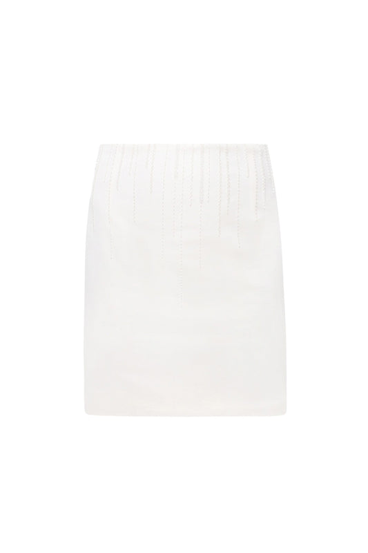 Mini skirt with decoration