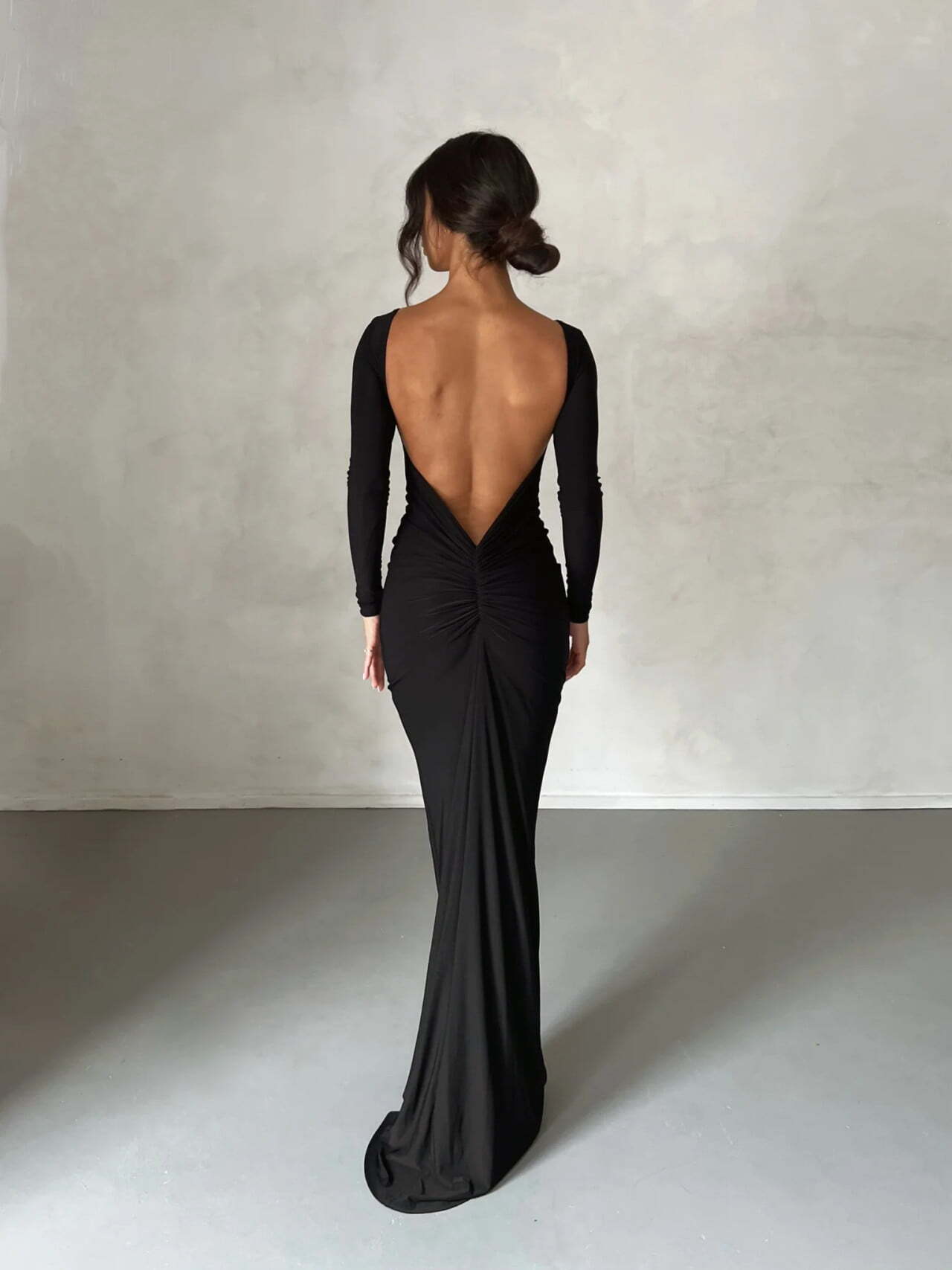 Open back maxi dress