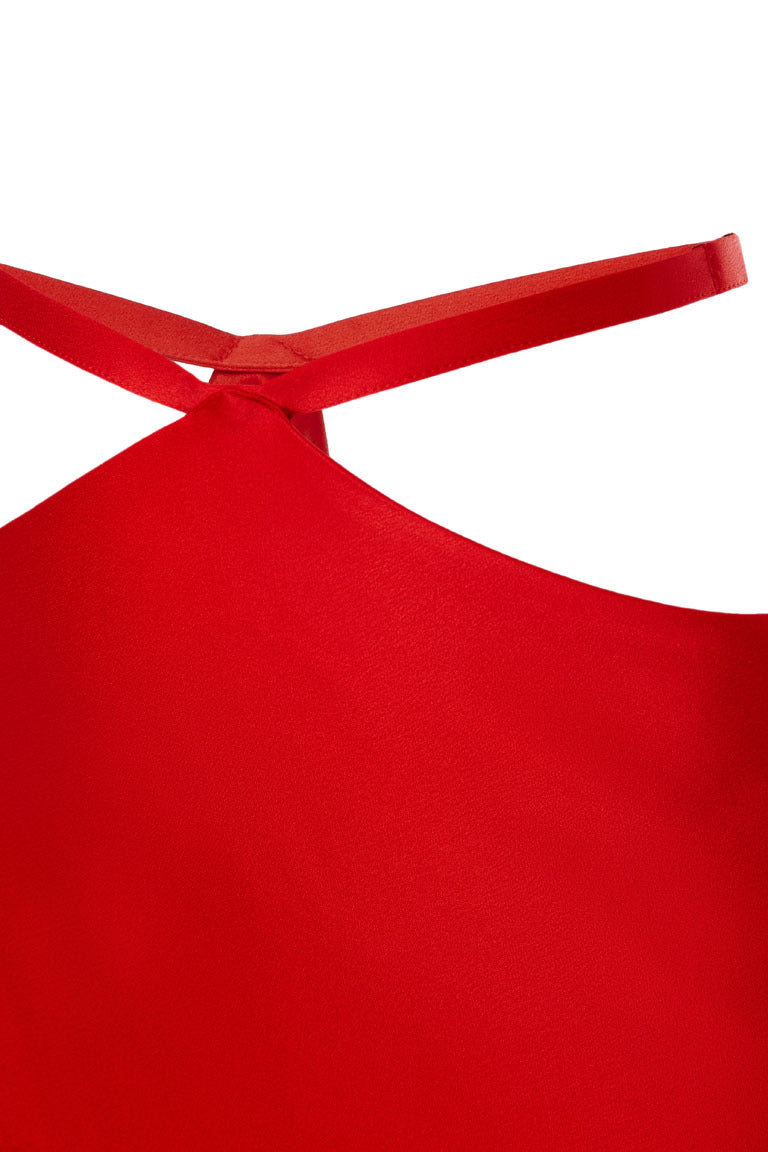 Maxi skirt with thigh cutouts