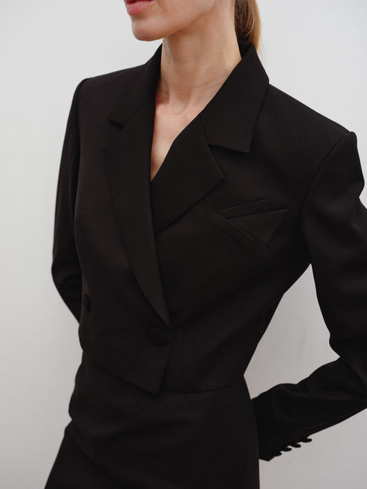 Blazer cropped tailored