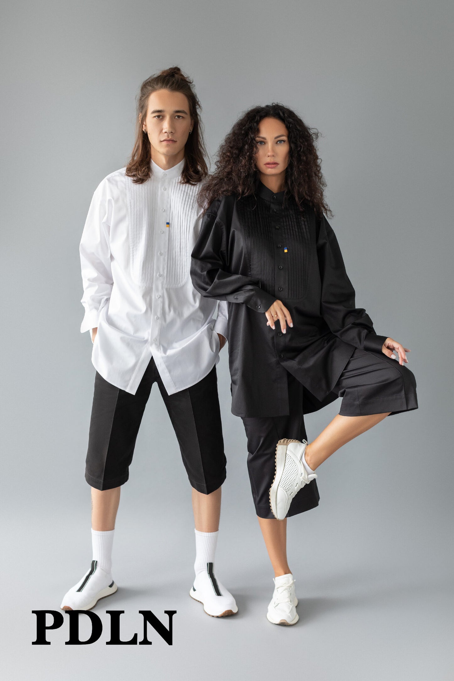 Unisex oversized cotton shirt