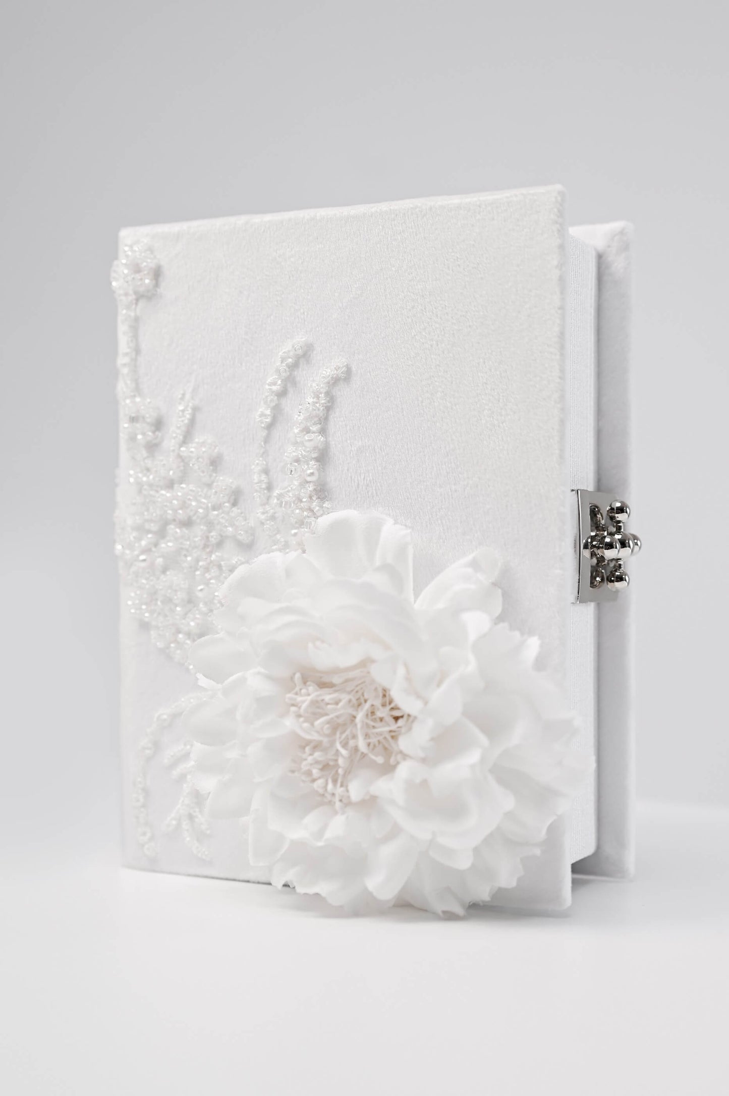 Embroidered wedding clutch