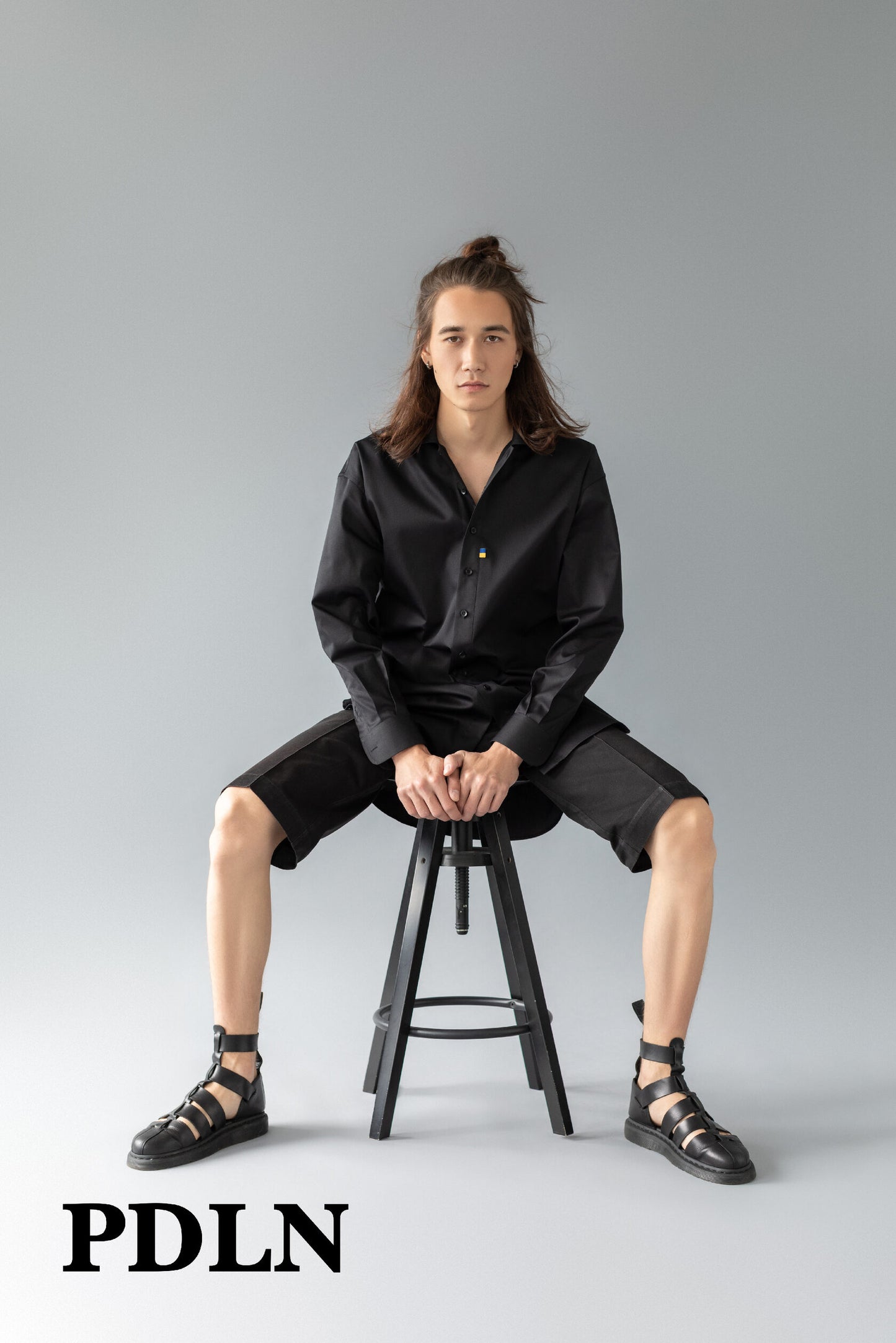 Unisex oversized cotton shirt