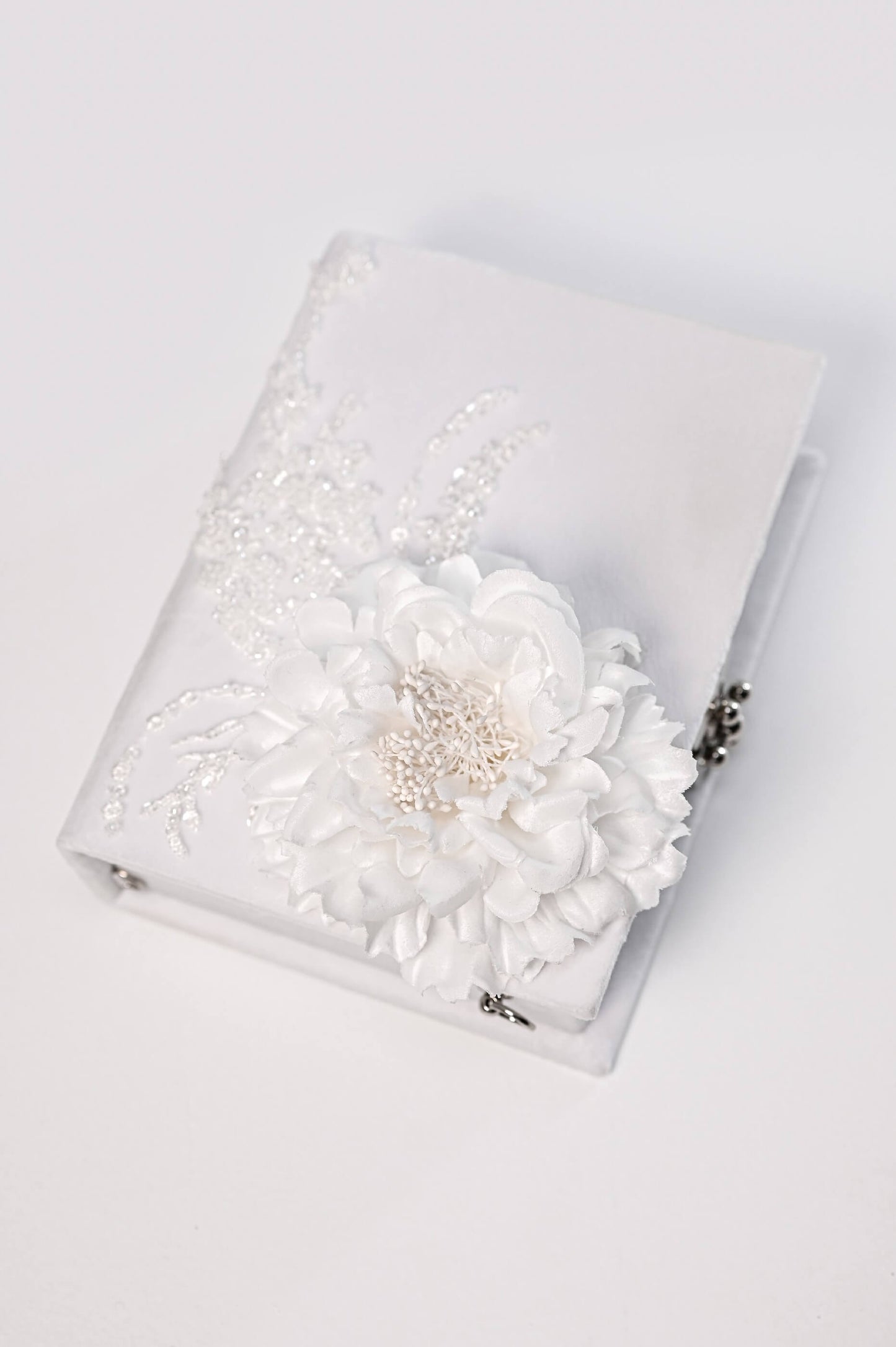 Embroidered wedding clutch