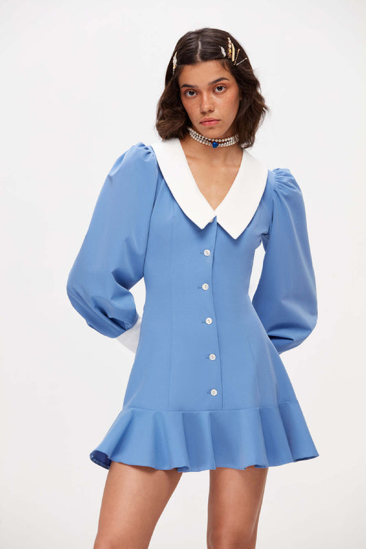 White collar dress