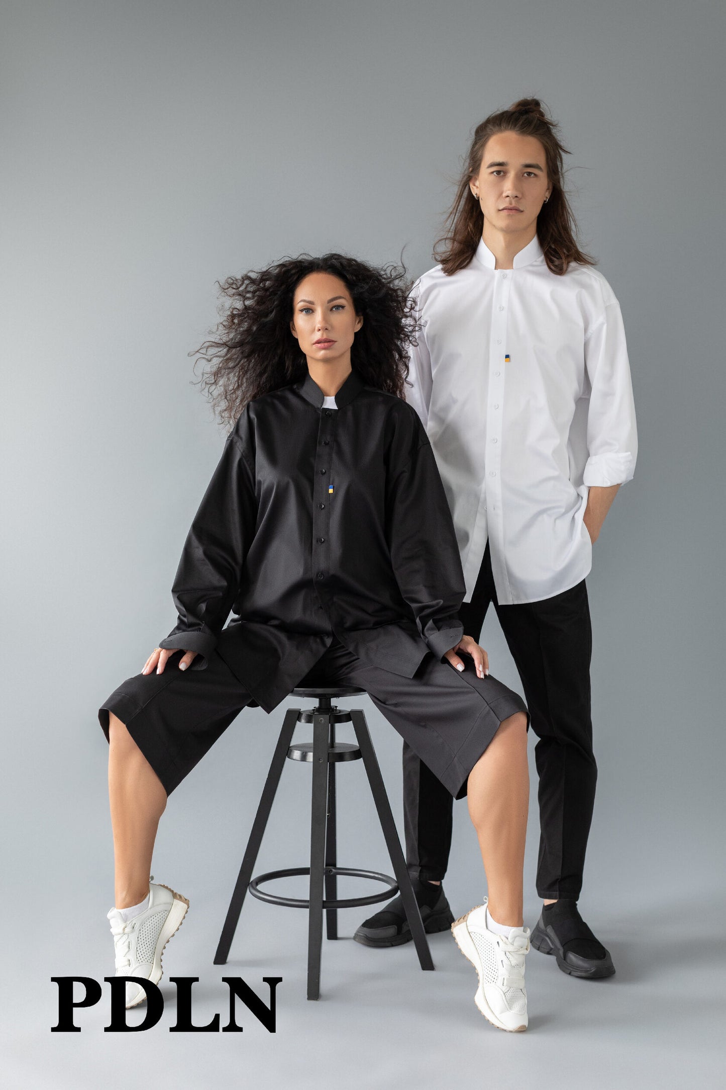 Unisex oversized cotton shirt