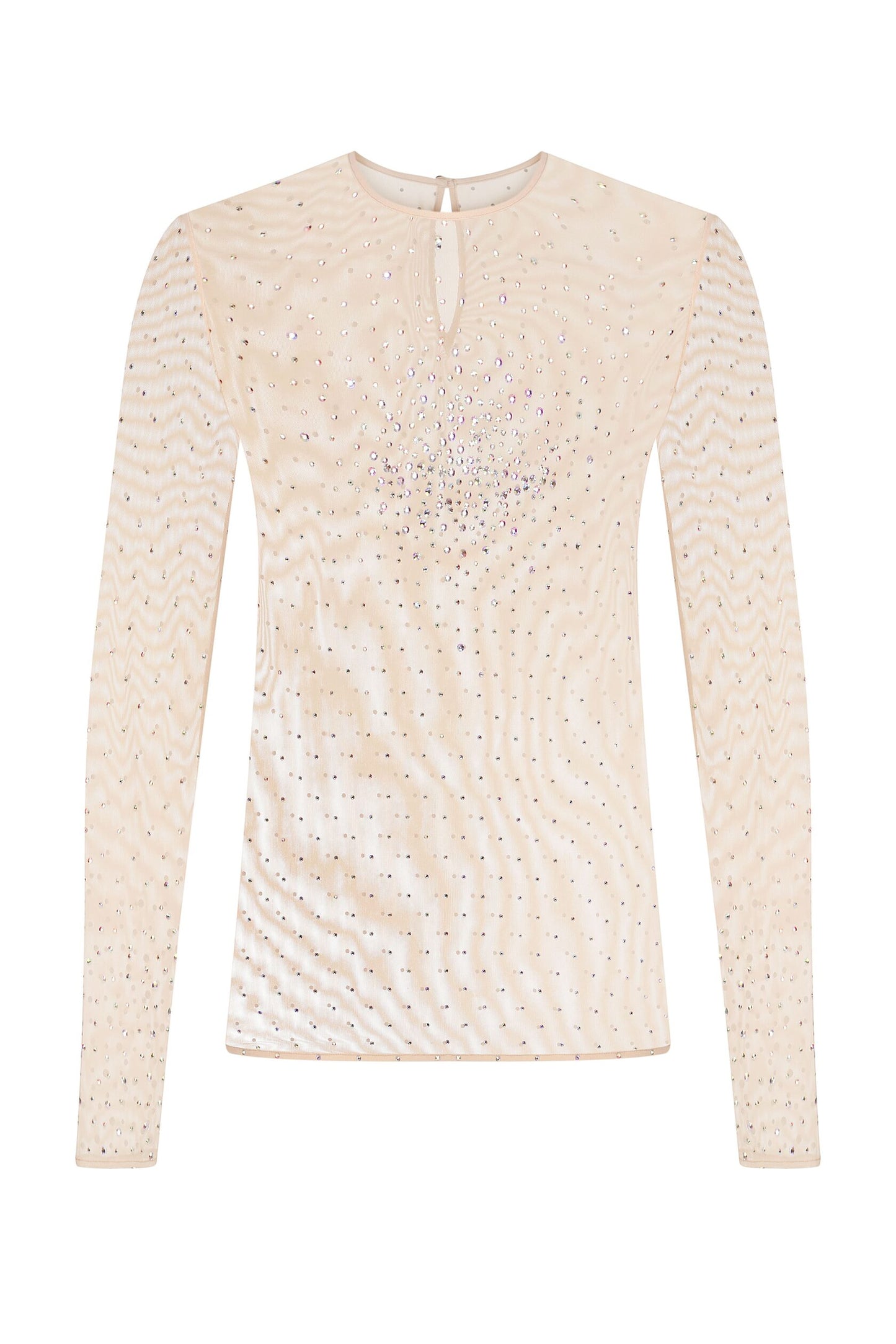 Long sleeve crystal top