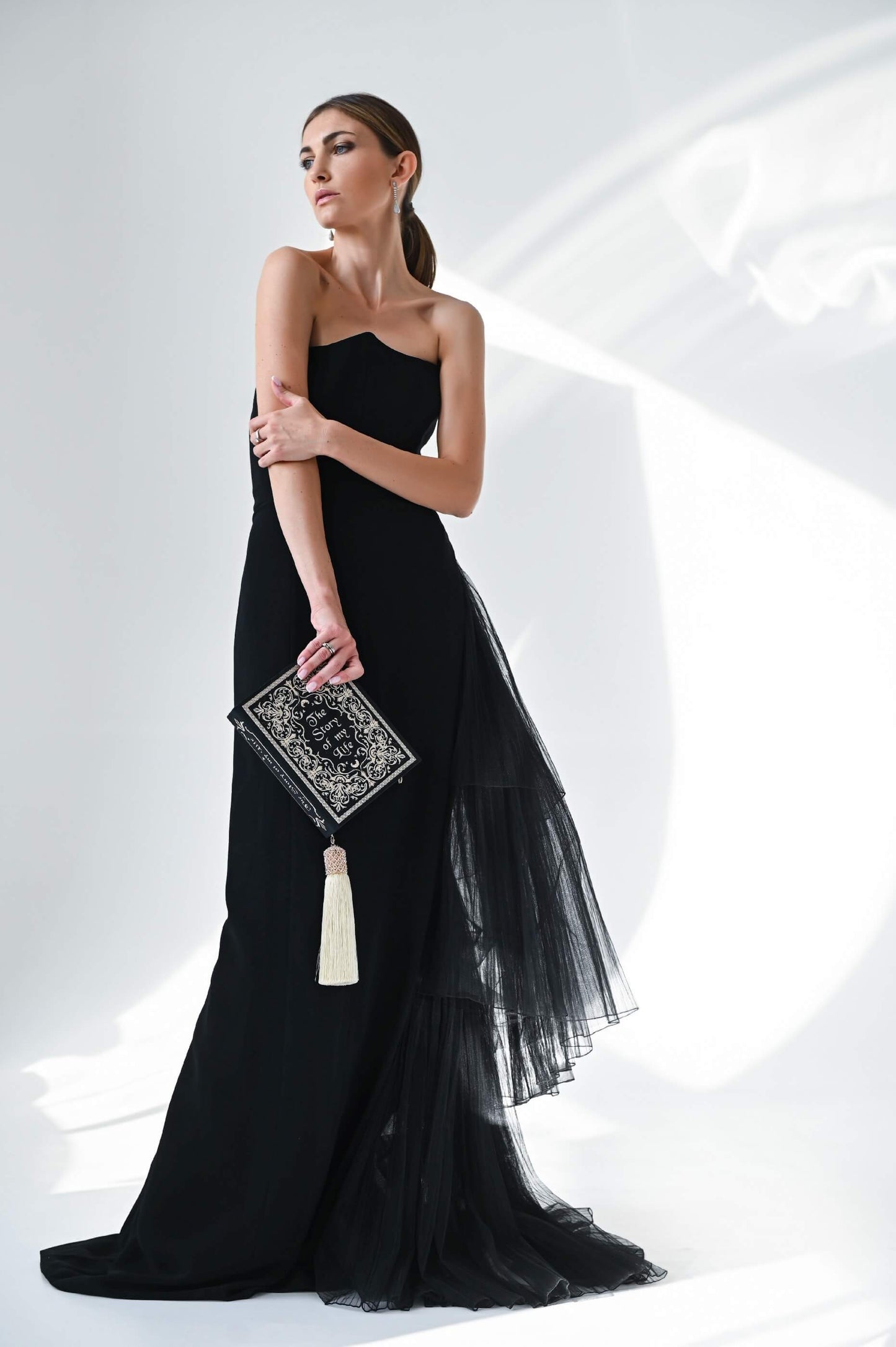 Embroidered clutch The story of my life