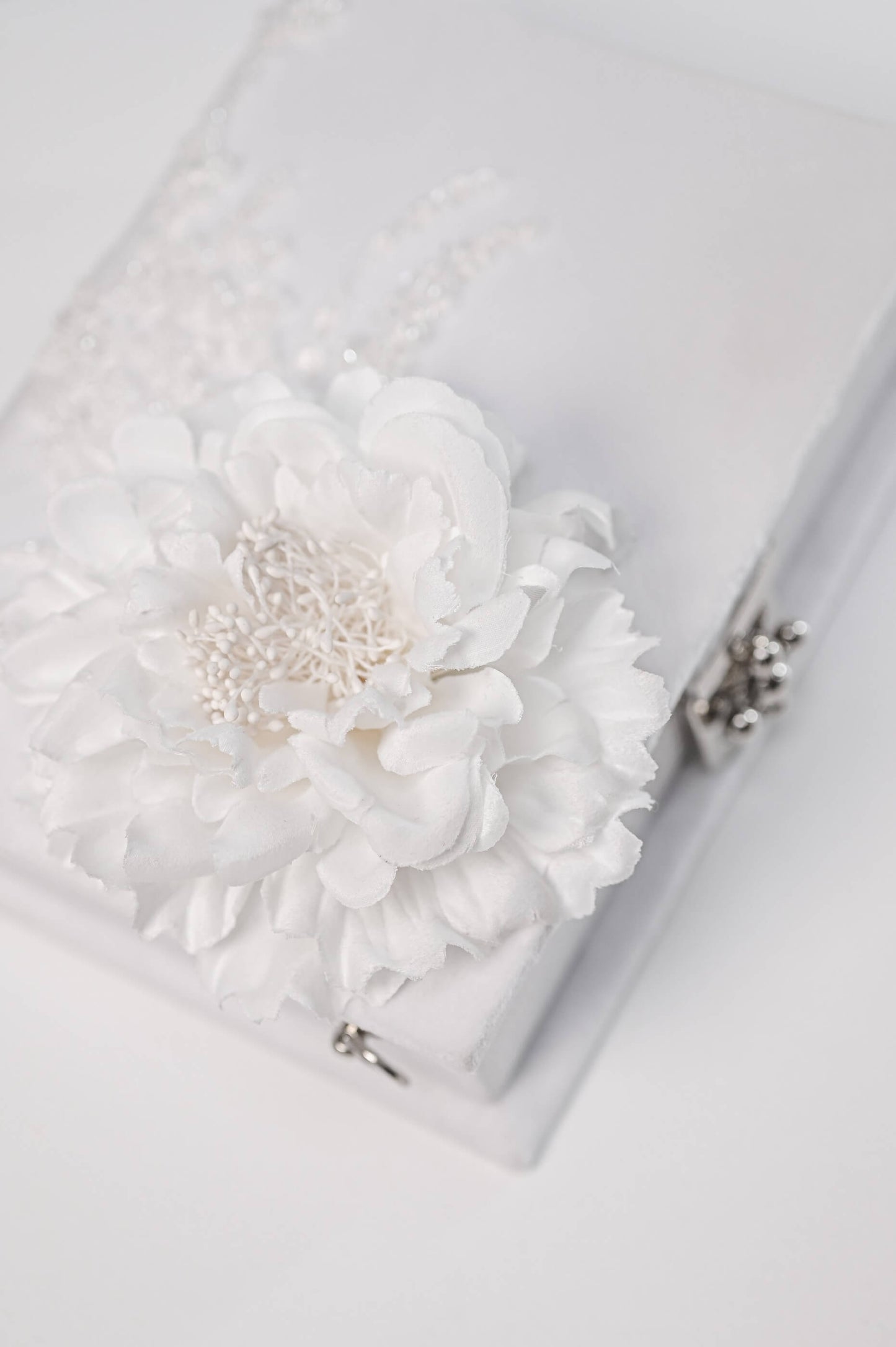 Embroidered wedding clutch