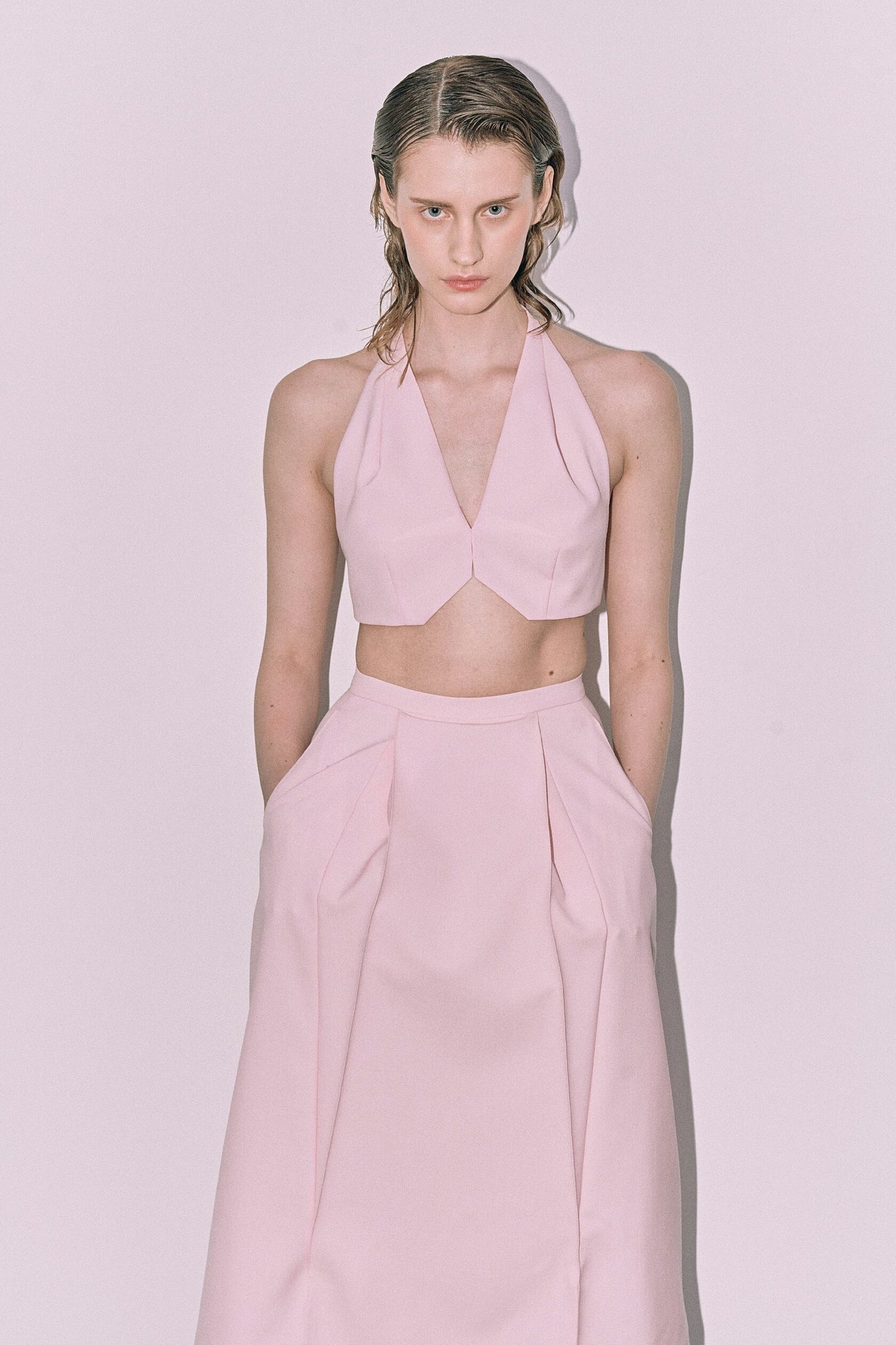 Pink mini vest