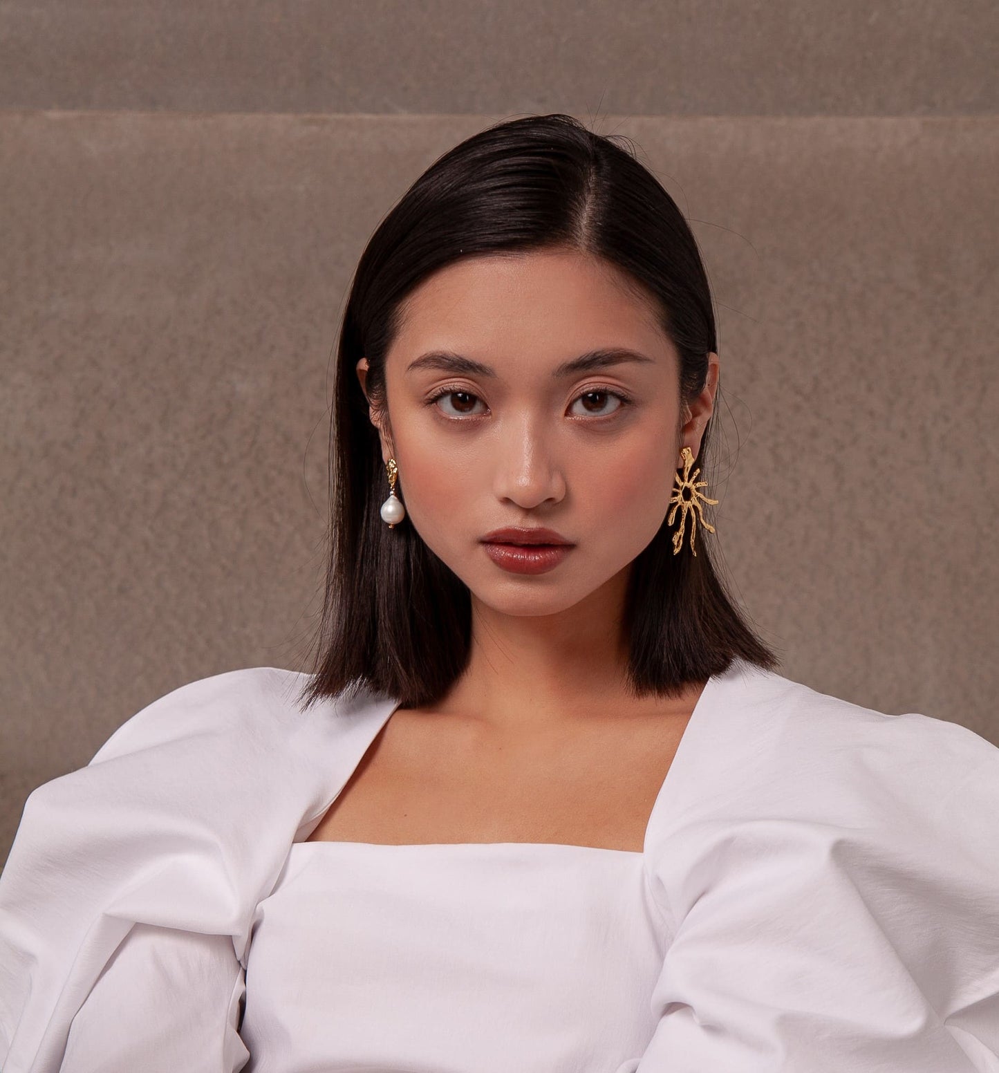 Earrings Plum