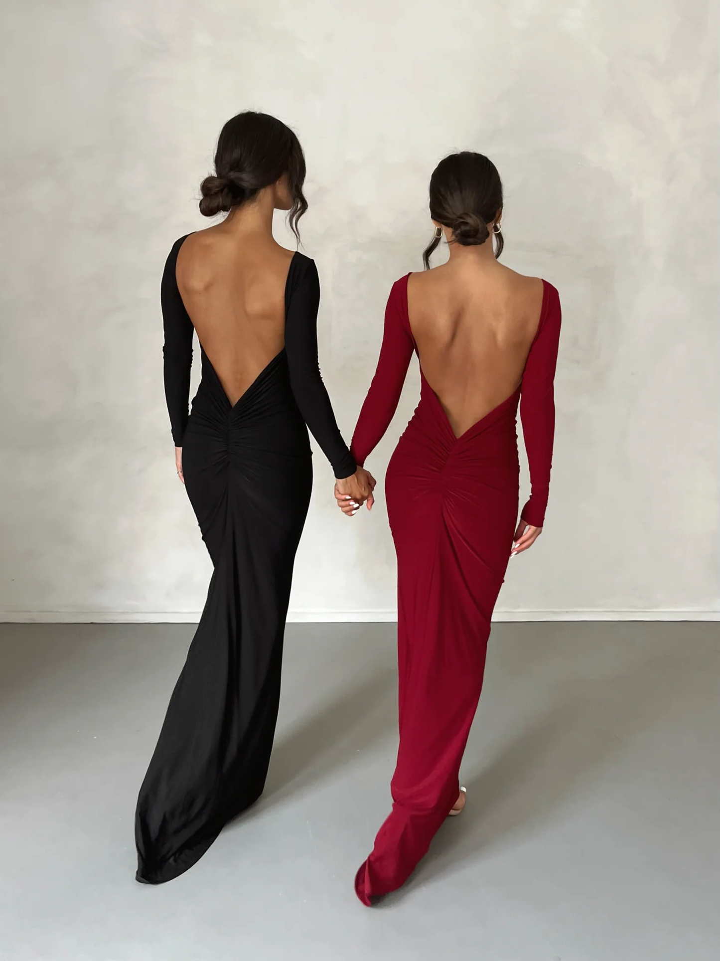 Open back maxi dress
