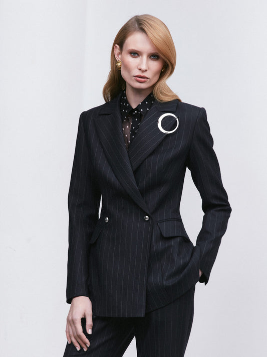 Striped jacket Navy