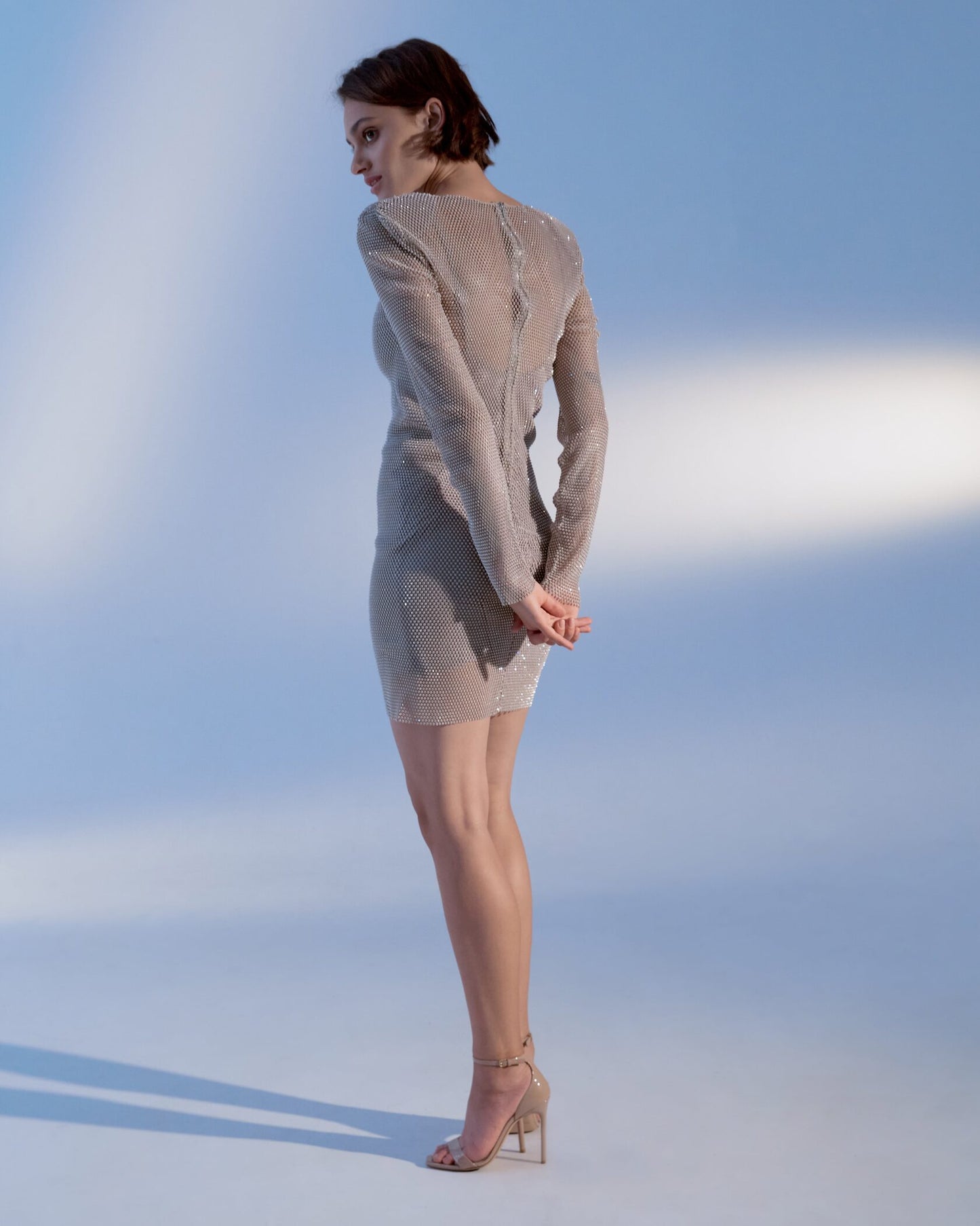 Crystal mesh dress