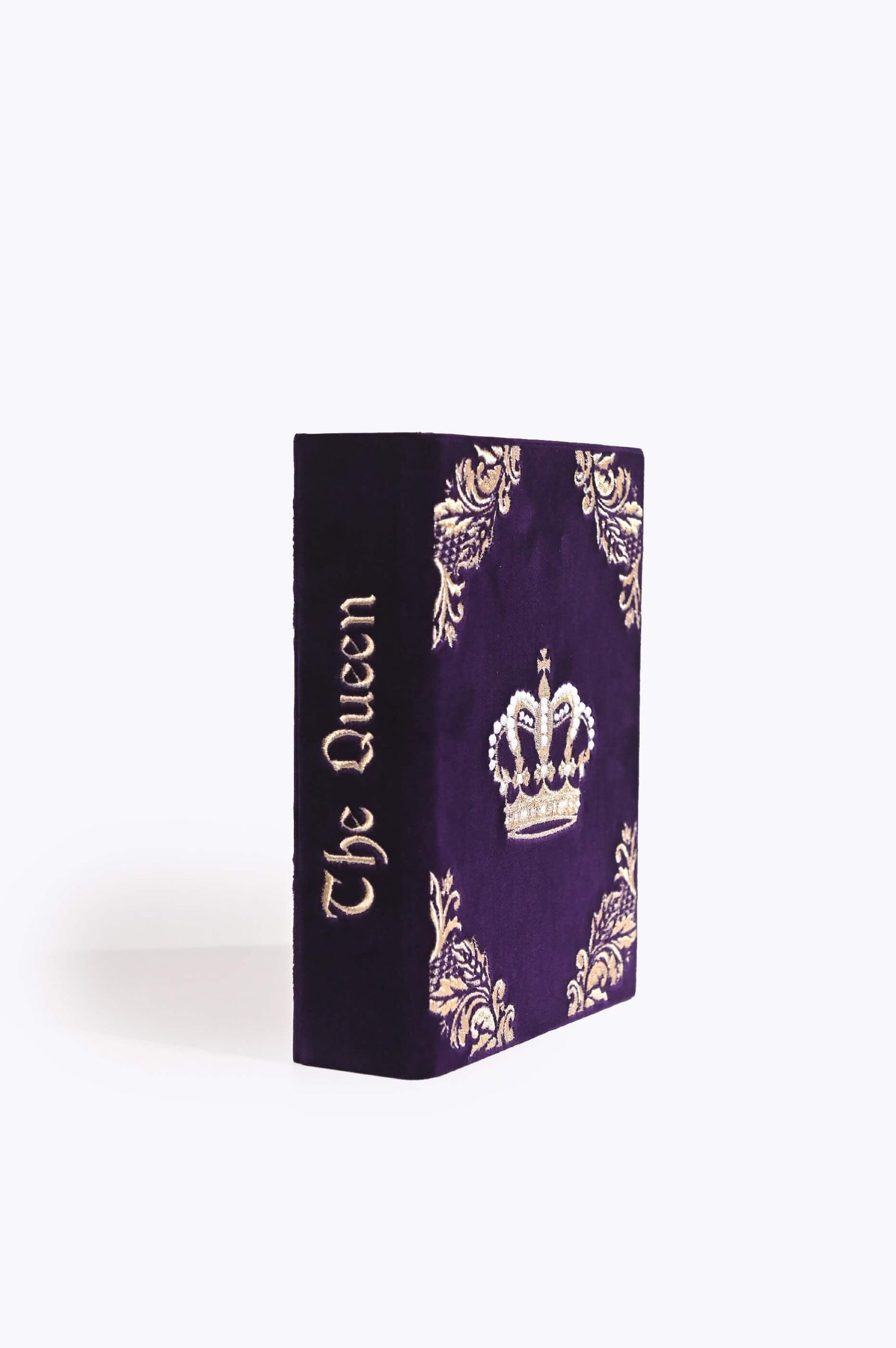 Embroidered clutch Crown