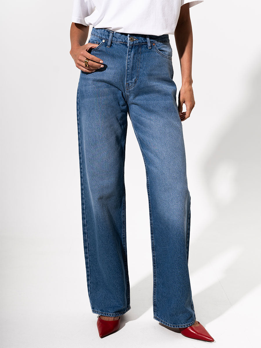 Blue palazzo jeans HEY GIRL