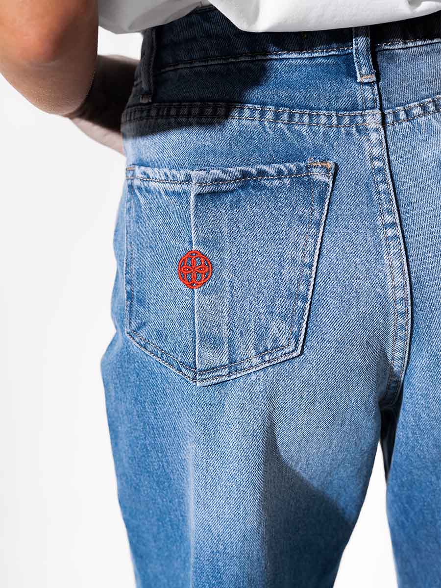 Blue palazzo jeans HEY GIRL