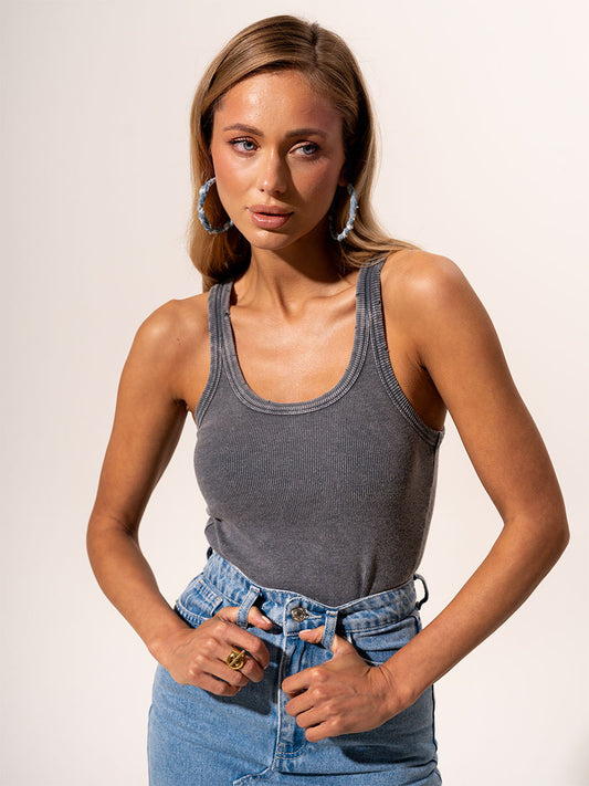 Gray color top